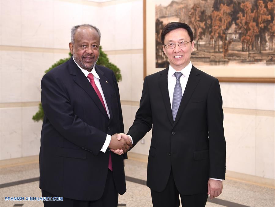 Viceprimer ministro chino se reúne con presidente de Yibuti
