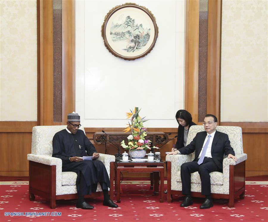 Primer ministro chino se reúne con presidente de Nigeria