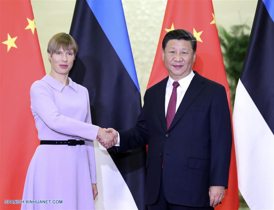 Presidente Xi se reúne con su homóloga de Estonia