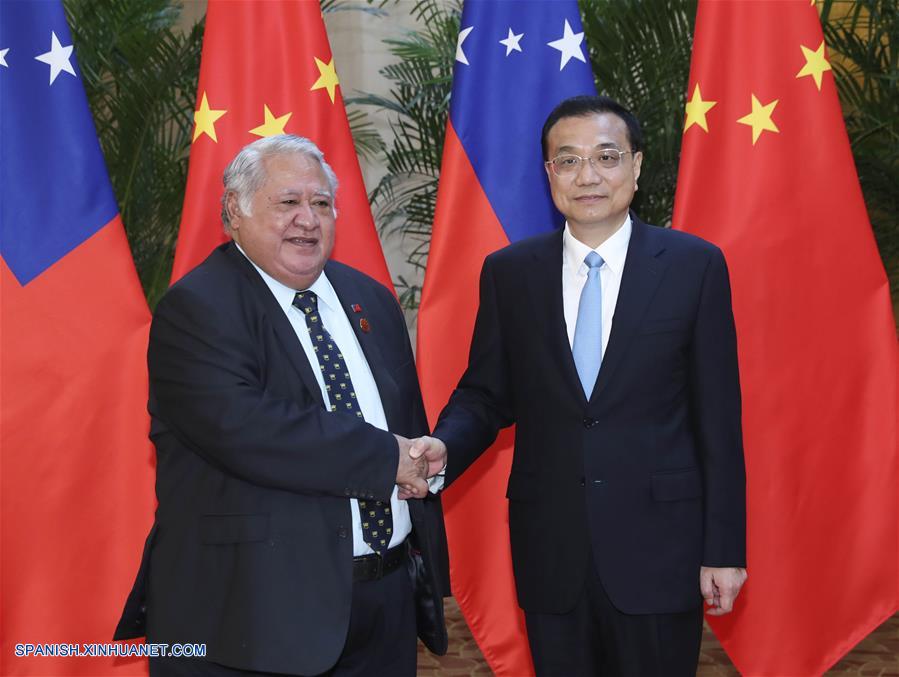 Primer ministro chino espera estrechar amistad con Samoa