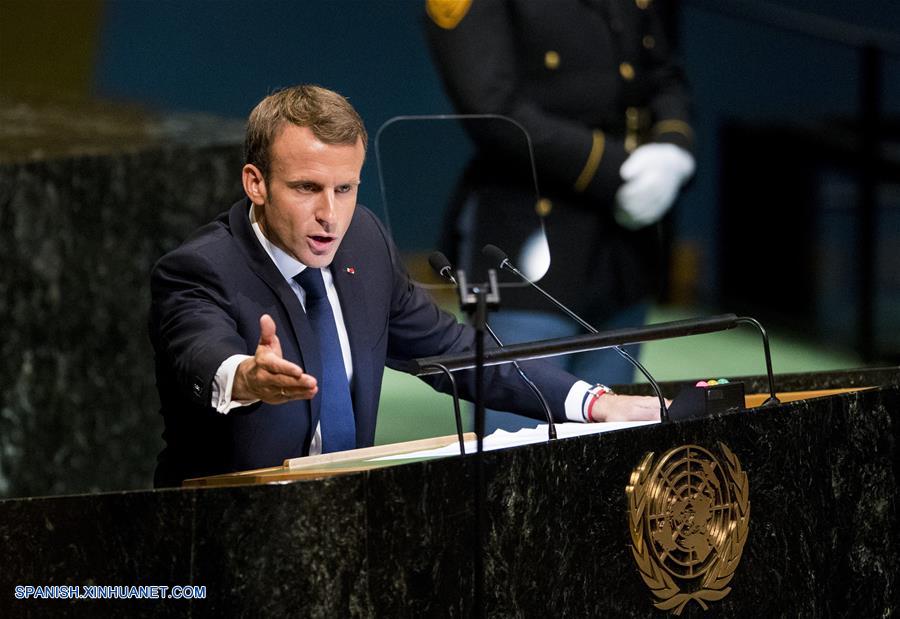Presidente francés defiende multilateralismo y Acuerdo de París