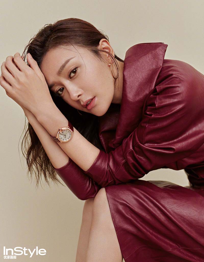 La actriz Qin Lan posa para una revista de moda