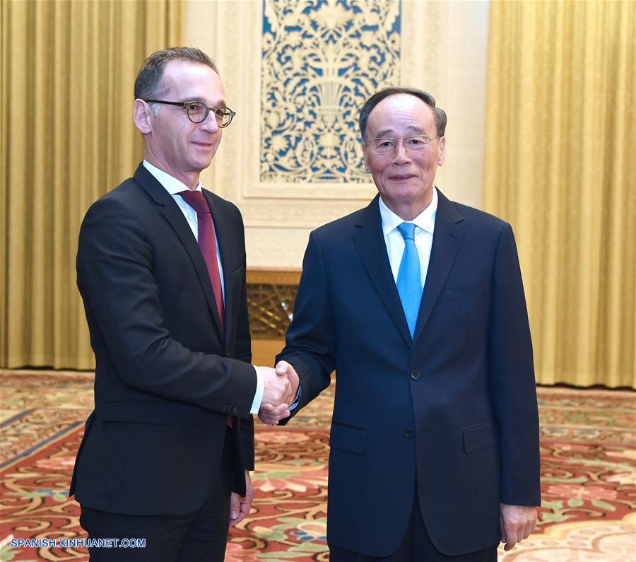 Vicepresidente chino se reúne con ministro de Exteriores alemán
