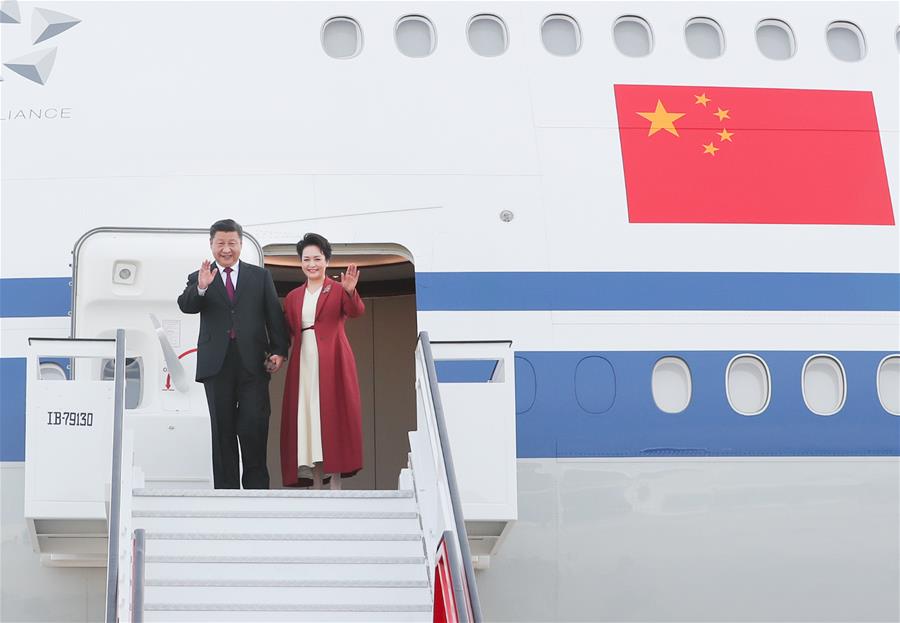 Presidente chino llega a España en visita de Estado