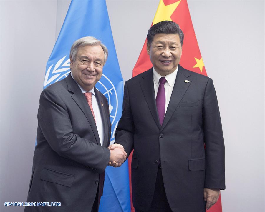 Xi destaca multilateralismo en reunión con jefe de ONU