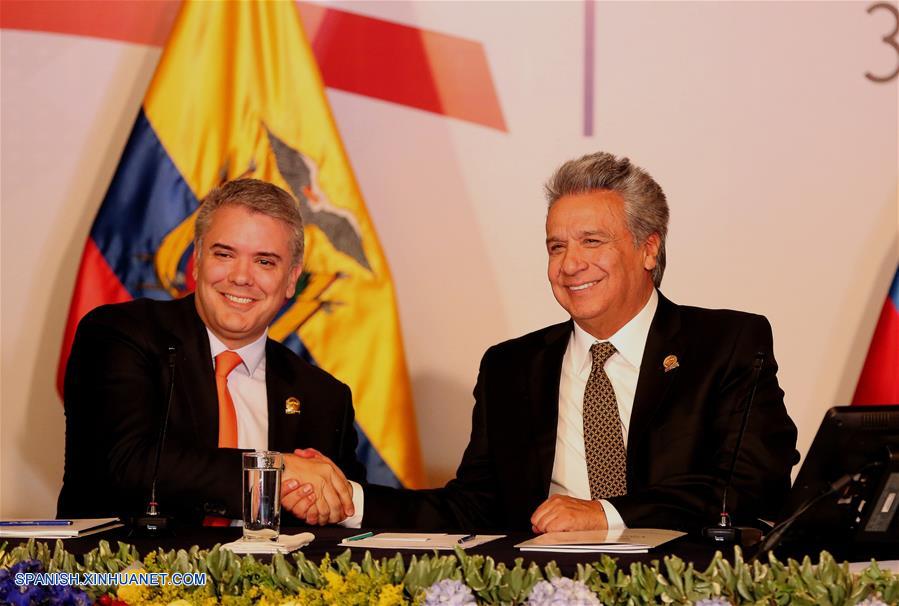 Presidentes de Ecuador y Colombia instalan en Quito VII Gabinete Binacional