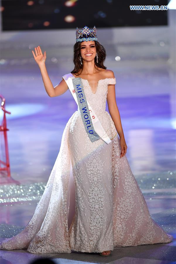 La mexicana Vanessa Ponce de León gana la edición 68 del concurso “Miss Mundo” , celebrada en Sanya, provincia de Hainan, 8 de diciembre del 2018. (Foto: Guo Cheng/ Xinhua)