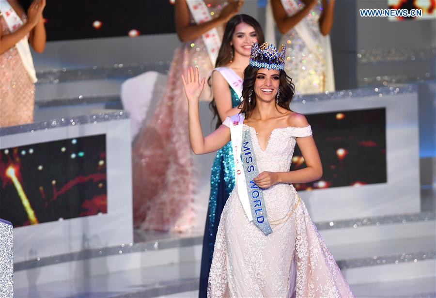 La mexicana Vanessa Ponce de León gana el concurso “Miss Mundo 2018” , celebrado en Sanya, provincia de Hainan, 8 de diciembre del 2018. (Foto: Guo Cheng/ Xinhua)