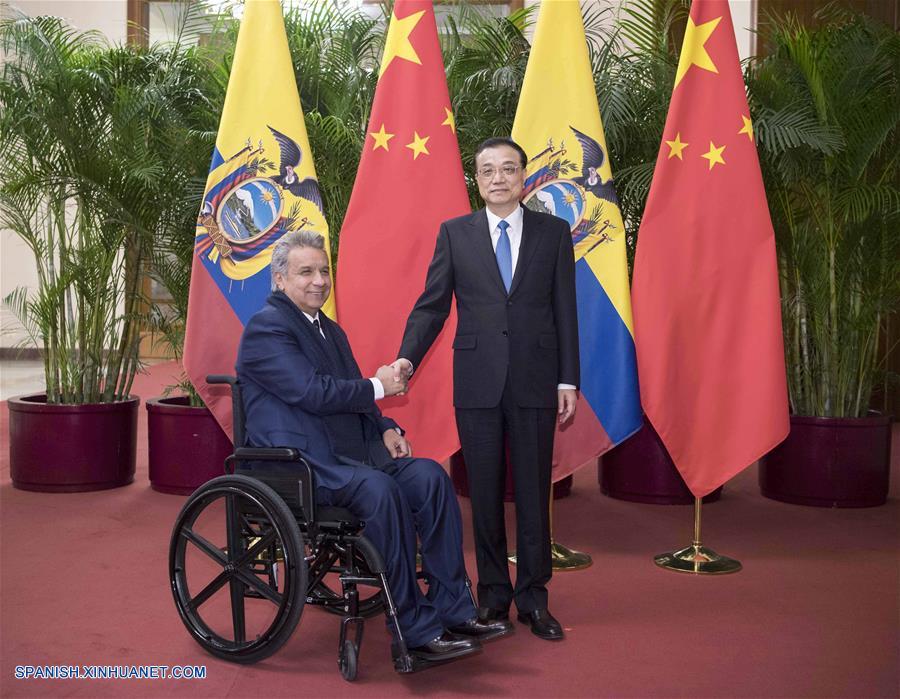 Primer ministro chino se reúne con presidente ecuatoriano