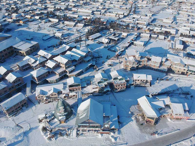 Mohe, la ciudad más septentrional de China, tierra de hadas y nieve. [Foto: Chu Fuchao/ Chinadaily.com.cn]