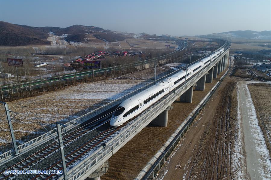 Tren de alta velocidad empieza a circular en región más fría de China