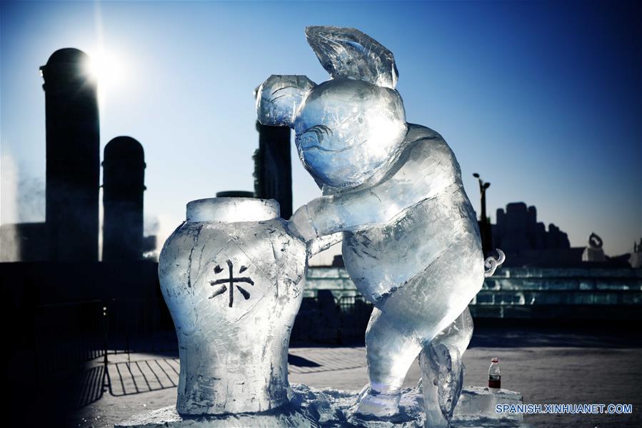 Los esculturas de hielo en el 33 Concurso Internacional de Escultura de Hielo de Harbin