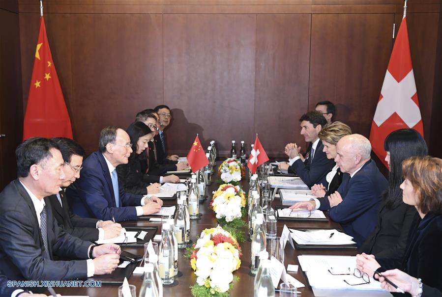 Vicepresidente chino pide cooperación más estrecha en innovación con Suiza