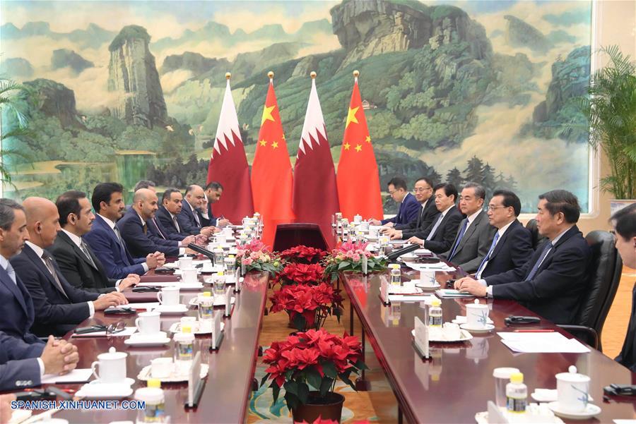 Primer ministro de China pide cooperación omnidireccional con Qatar
