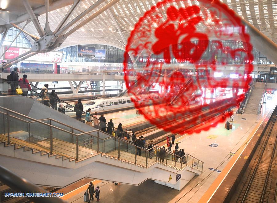 China reporta más de 60 millones de viajes en tren al finalizar las vacaciones