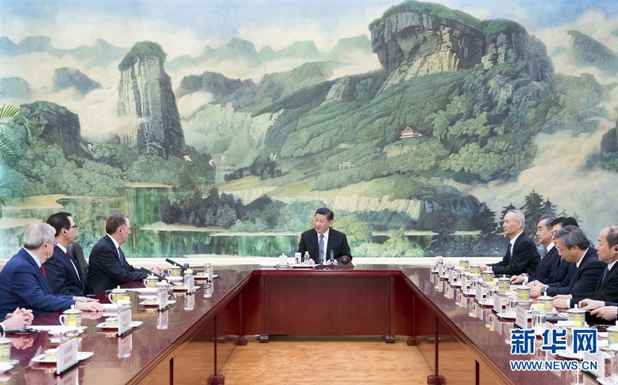 Presidente chino se reúne con representante comercial y secretario del Tesoro de Estados Unidos