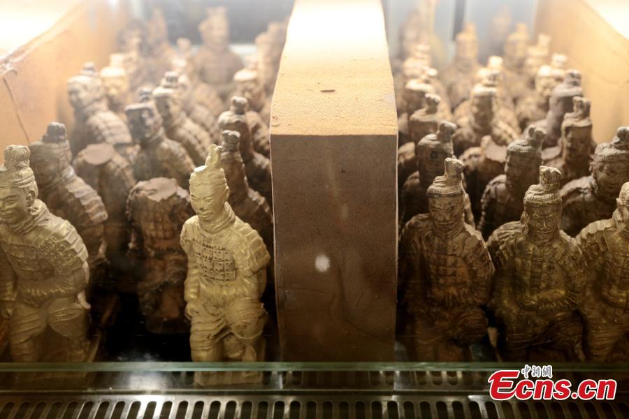 Un hotel de Xi'an ofrece guerreros de terracota de chocolate