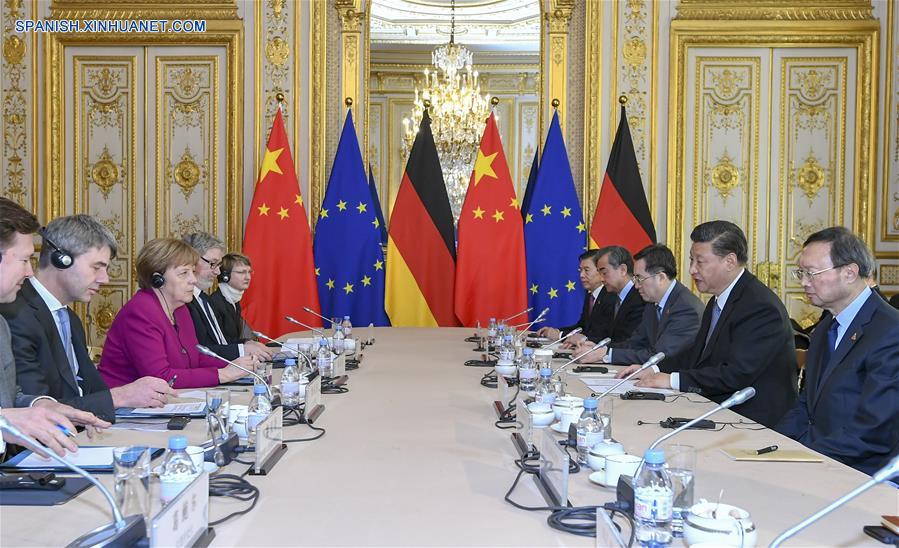 Xi plantea propuesta de tres puntos sobre lazos China-Alemania en reunión con Merkel