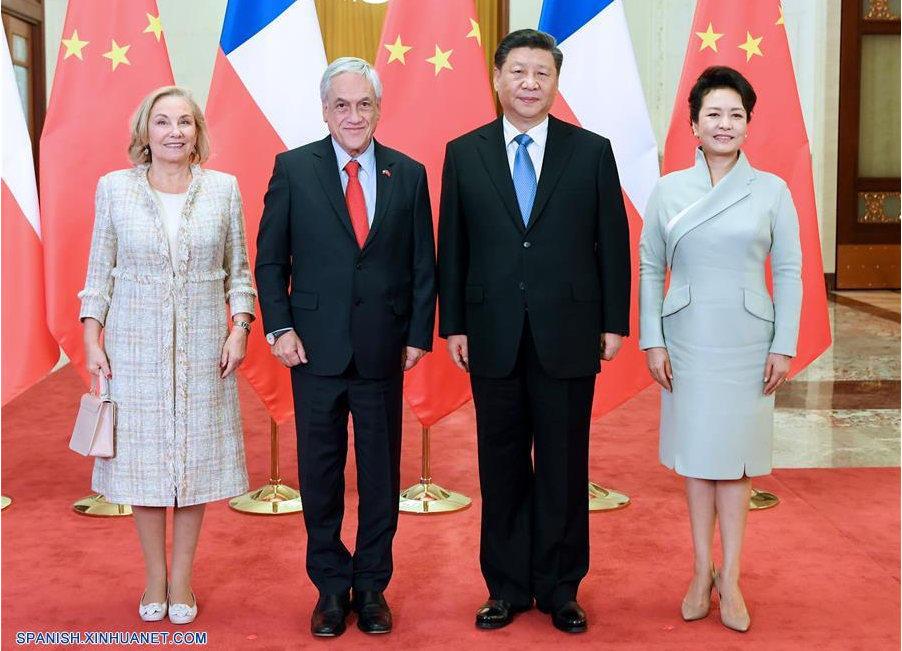 Presidentes chino y chileno sostienen conversaciones