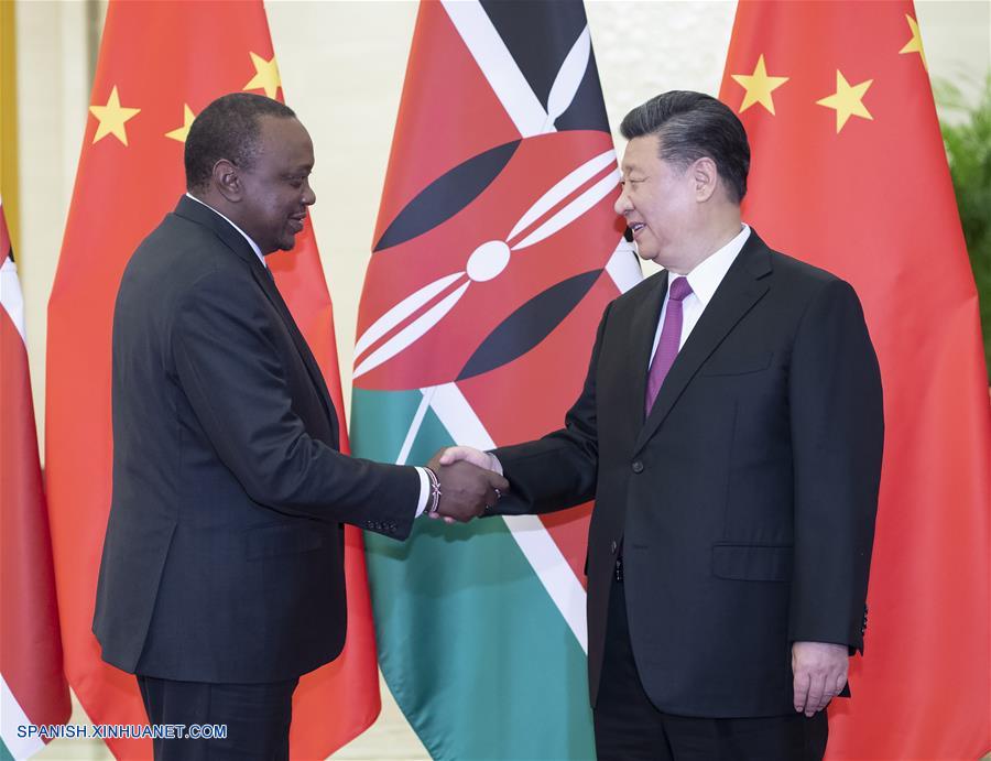 (Franja y Ruta) Xi Jinping se reúne con presidente de Kenia
