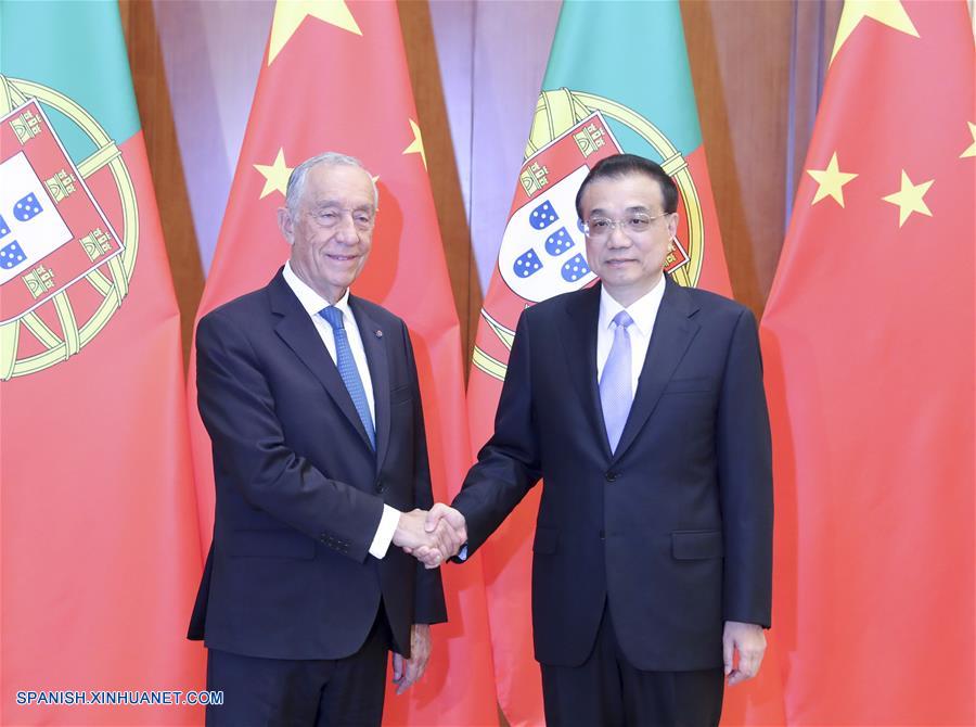 Primer ministro chino se reúne con presidente portugués