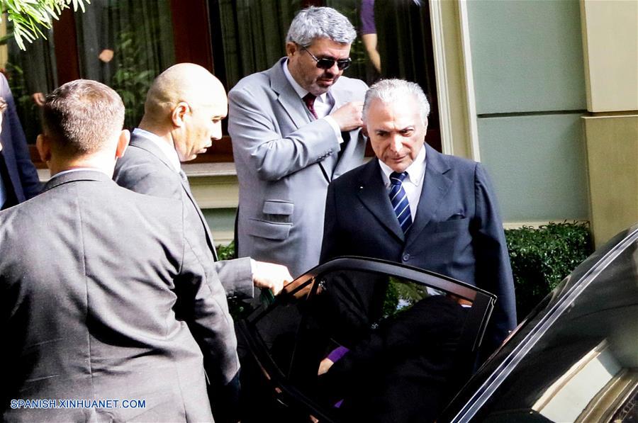 Ex presidente brasileño Temer se entrega a la policía por caso de corrupción
