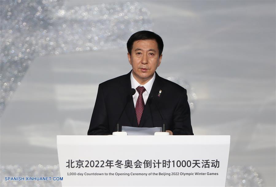 Beijing 2022 celebra cuenta regresiva de 1.000 días
