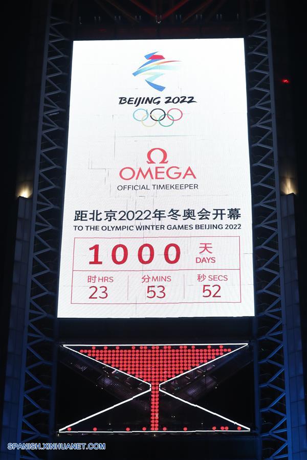 Beijing 2022 celebra cuenta regresiva de 1.000 días