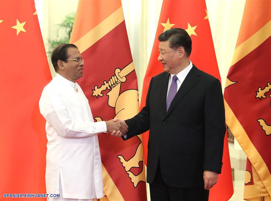 Xi se reúne con presidente de Sri Lanka
