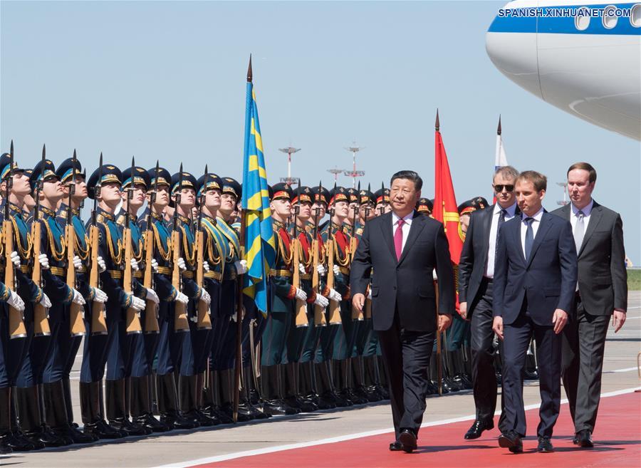 El presidente chino llega a Moscú en visita de Estado a Rusia