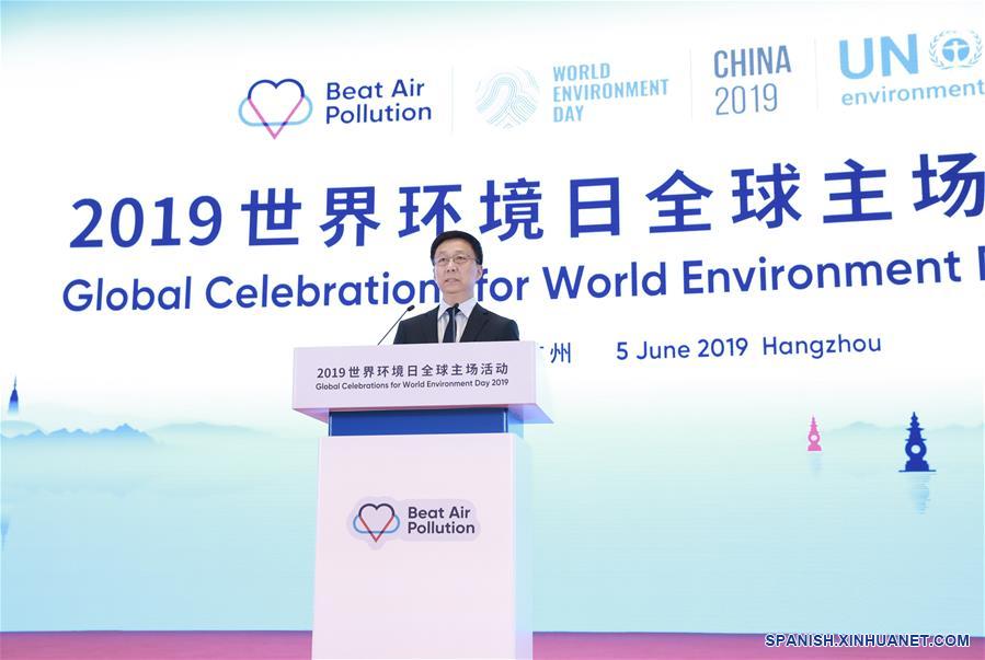 Vicepremier chino asiste a evento por Día Mundial del Medio Ambiente