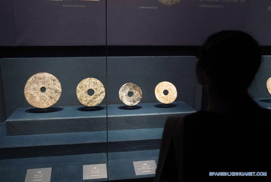 Exhibición sobre las ruinas arqueológicas de la ciudad de Liangzhu