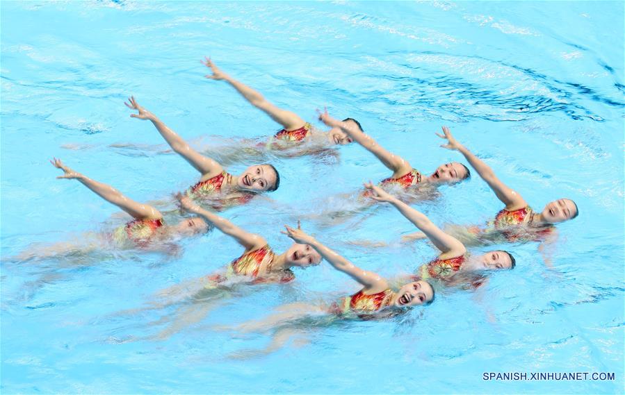 Preliminares libres por equipos de natación artística de Campeonatos Mundiales de Gwangju