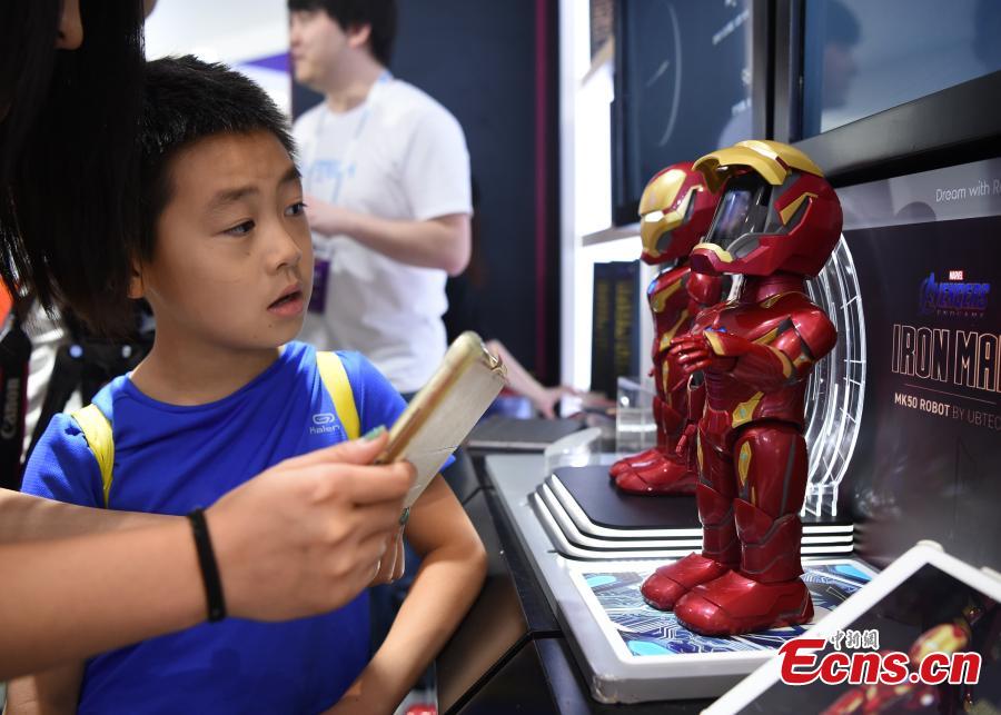 Exponen nuevas aplicaciones en la Conferencia Mundial de Robótica 2019 que se celebra en Beijing