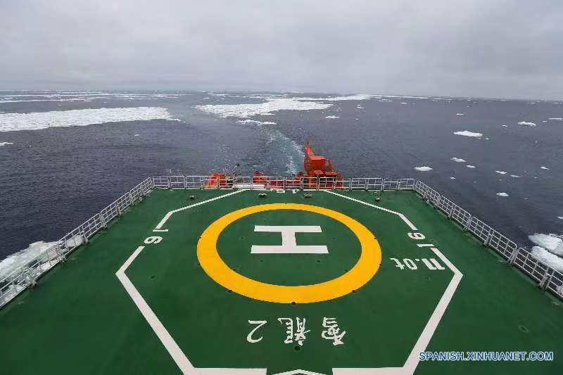 Rompehielos polar de China entra a zona de hielo flotante en Océano Austral