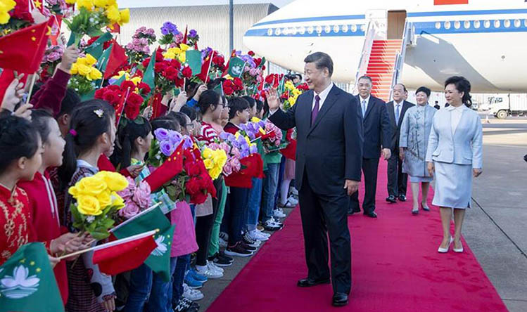 Presidente chino expresa orgullo por logros y progresos de Macao