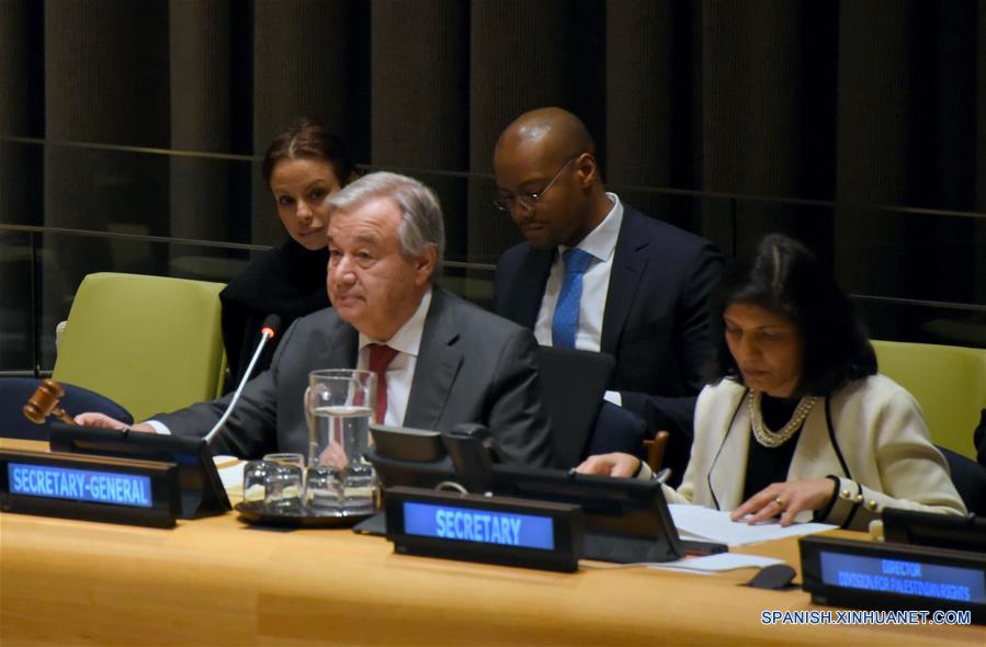 Guterres: ONU, comprometida con solución de dos Estados para conflicto israelí-palestino