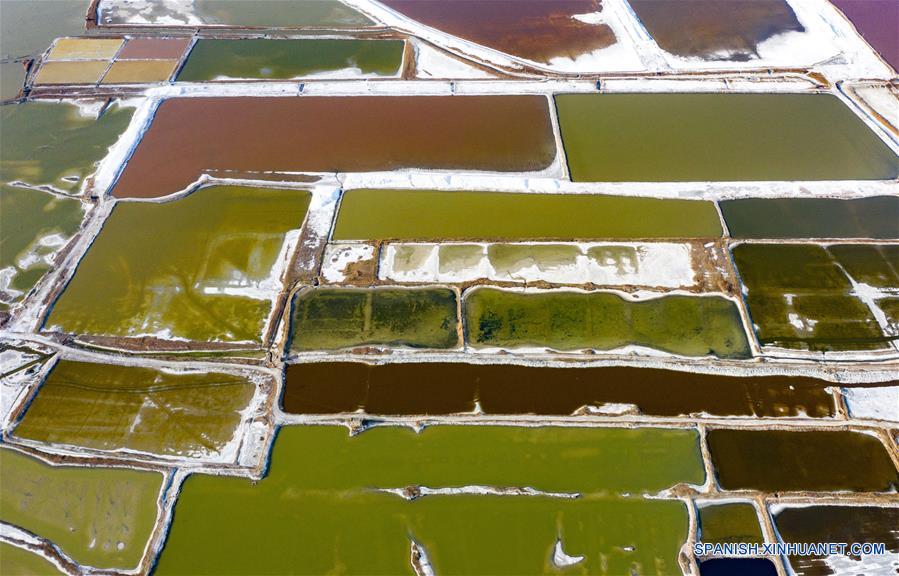 Shanxi: Lago salado en Yuncheng