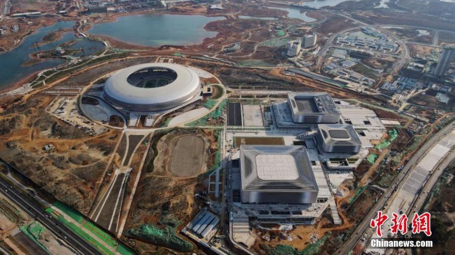 Estadio principal de los Juegos Universitarios Mundiales de Verano 2021, Parque Deportivo Fenghuangshan en Chengdu, provincia de Sichuan, 18 de febrero del 2021. (Foto: Servicio de Noticias de China)