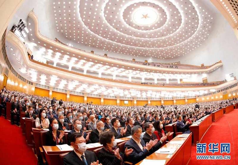 El 4 de marzo se inauguró en el Gran Salón del Pueblo de Beijing la cuarta sesión del XIII Comité Nacional de la Conferencia Consultiva Política del Pueblo Chino (CCPPCh). Foto de Chen Jianli, Agencia de Noticias Xinhua.