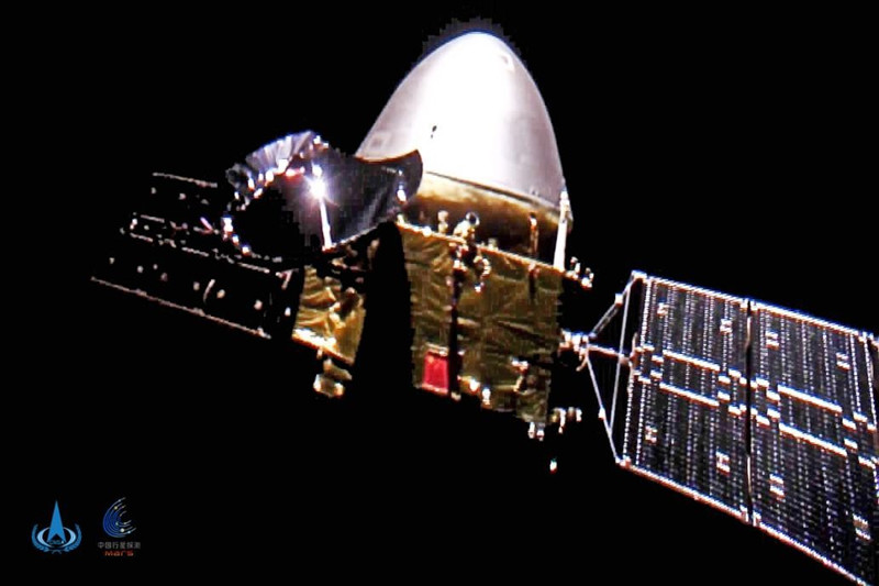 Imagen de la sonda china Tianwen-1, publicada por la Administración Espacial Nacional de China, el 1 de octubre del 2020. (Foto: CNSA)