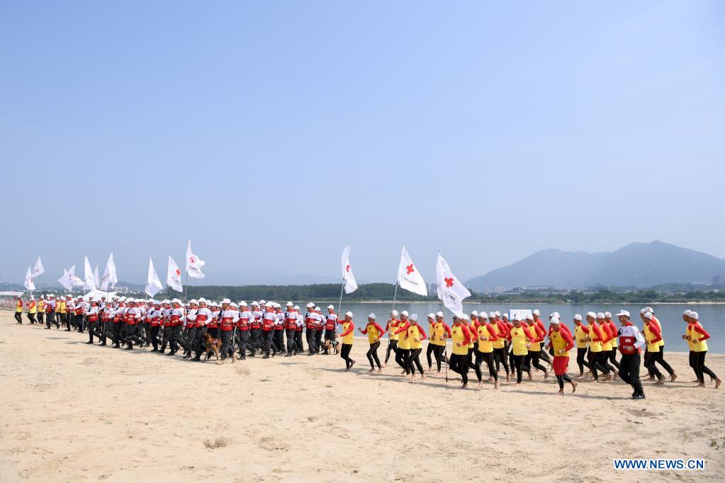 Cruz Roja organiza un simulacro de rescate de emergencia en Fuzhou