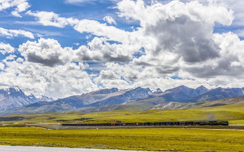 Ferrocarril Qinghai-Tíbet: el único ferrocarril entre el Tíbet y el interior de China. Foto: Peng Huan, Pueblo en Línea