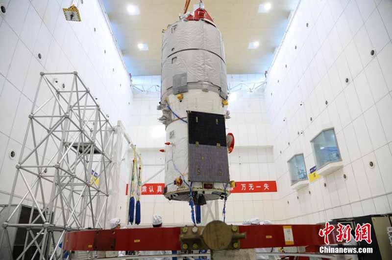 Primeras imágenes de la nave espacial de carga Tianzhou-2 de China
