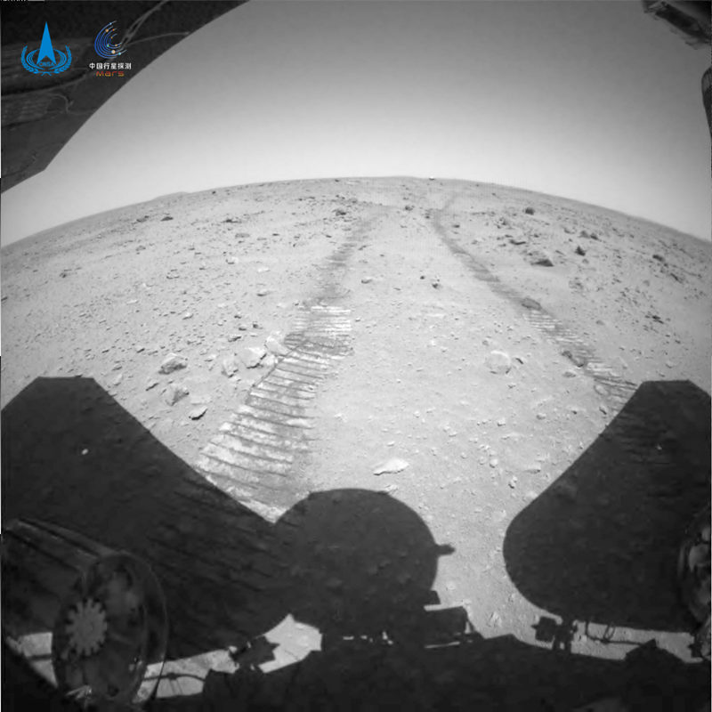 China publica nuevos vídeos e imágenes registrados por sonda Tianwen-1 en Marte