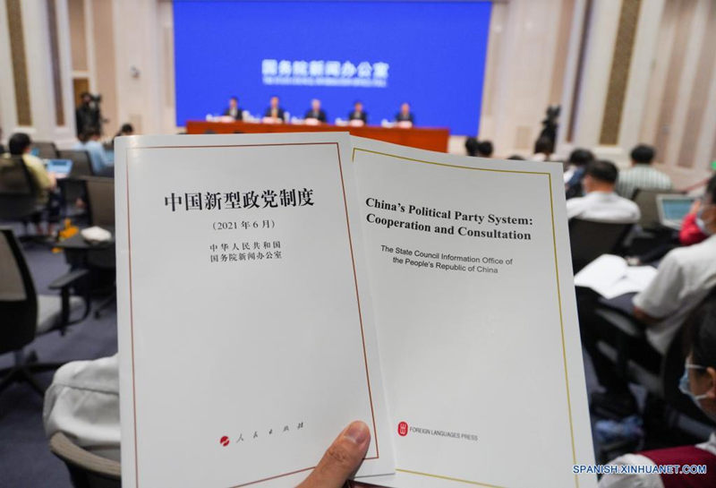 China emite libro blanco sobre su sistema de partidos políticos