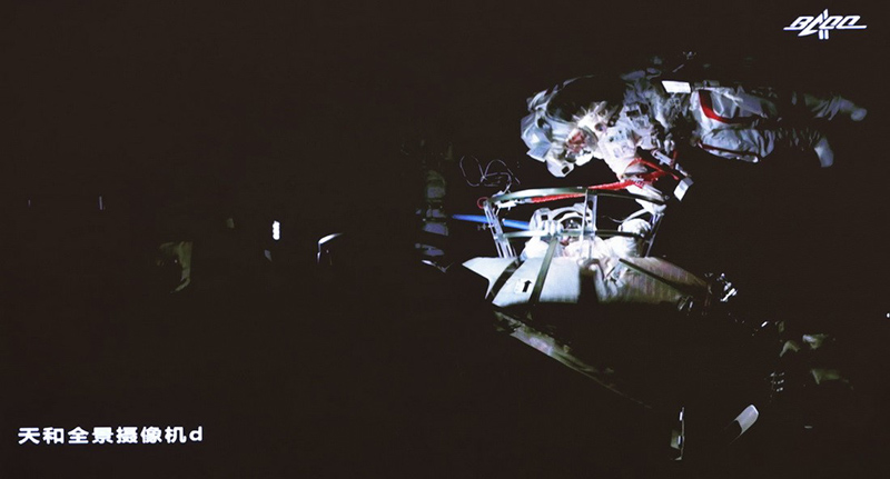 Los astronautas realizaron actividades extravehiculares el 4 de julio. Foto: Jin Liwang, Xinhua
