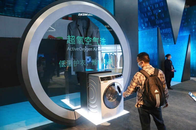 Appliance &Electronics World Expo 2021 celebrada en Shanghai, 23 de marzo del 2021. (Foto: Pueblo en Línea/Chen Yuyu)
