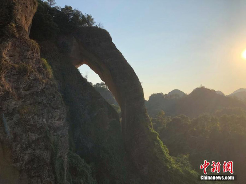 Extraño paisaje recuerda la trompa de un elefante en Jiangxi