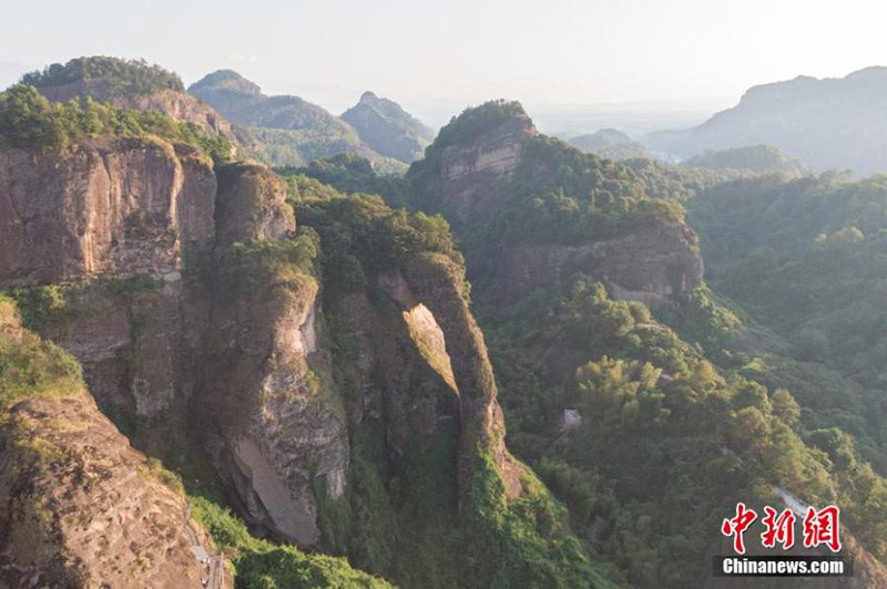 Extraño paisaje recuerda la trompa de un elefante en Jiangxi